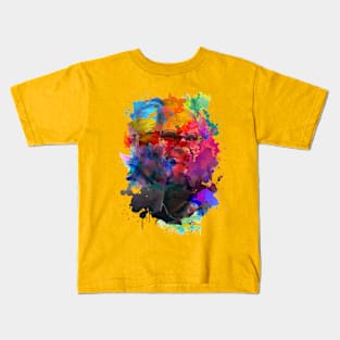 Misbehavin' Baby Billy Freeman - Paint Splash Color Kids T-Shirt